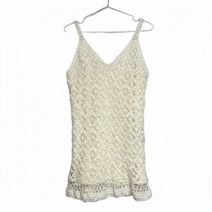 SOUTH shore hand made crocheted mini summer dress